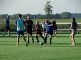 Laatste training S.K.N.W.K. JO11-1JM van seizoen 2022-2023 (partijtje tegen de ouders) (212/221)